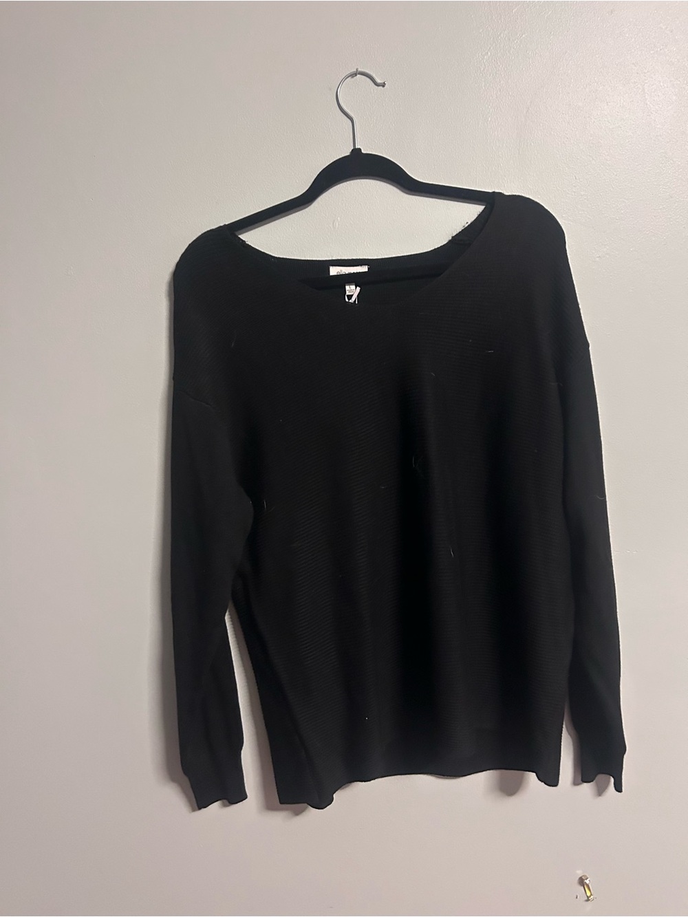 Ella Moss Black Crewneck Sweater